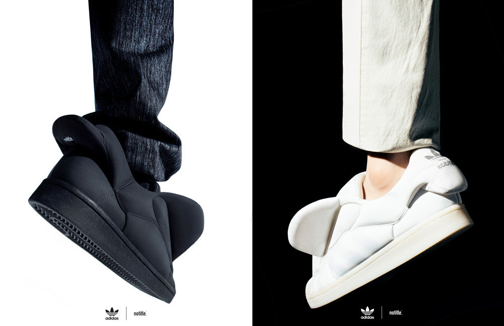 gin天太冷, 阿迪给鞋都穿上棉袄了! 小姐姐露腿穿真白啊!