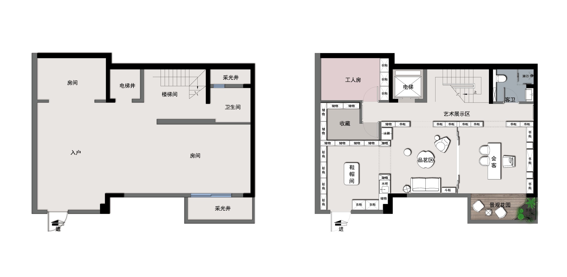 气质|【鲁班装饰】静雅合院300㎡美式，气质华丽