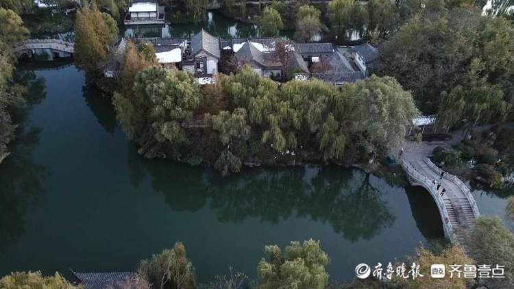 鲁泉|视觉盛宴！壹点情报员带你空中俯瞰冬季大明湖，每一张都值得收藏