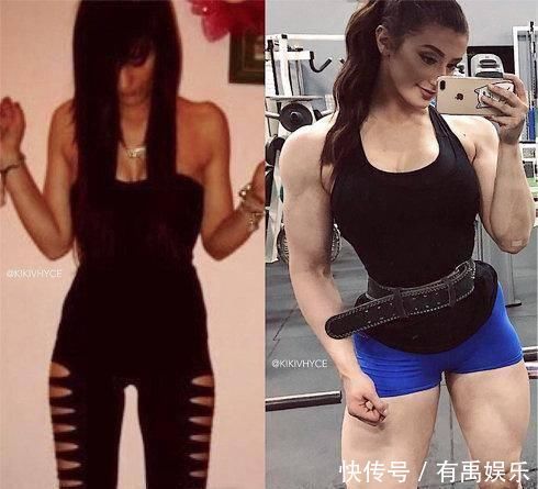 肌肉女|19岁开始健身，31岁女模从筷子精变成肌肉女，一双腿比腰还粗