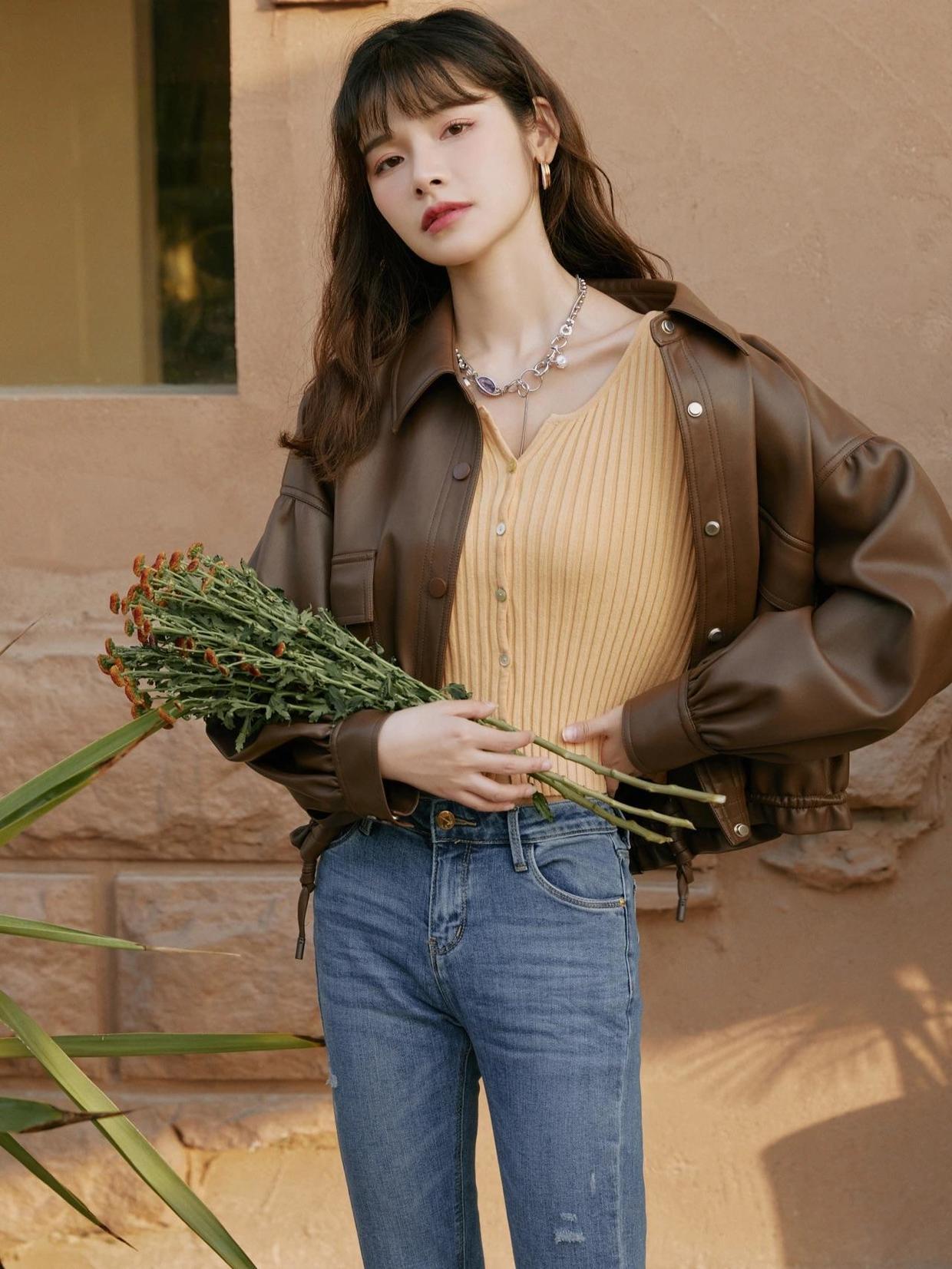 拜拜肉|冬天穿腻了臃肿的羽绒服,不妨试试皮衣吧,酷炫潇洒又百搭