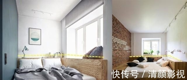 床头|传统床头柜我看不上,悬空设计延伸2m桌面,一字排开可享3大功能