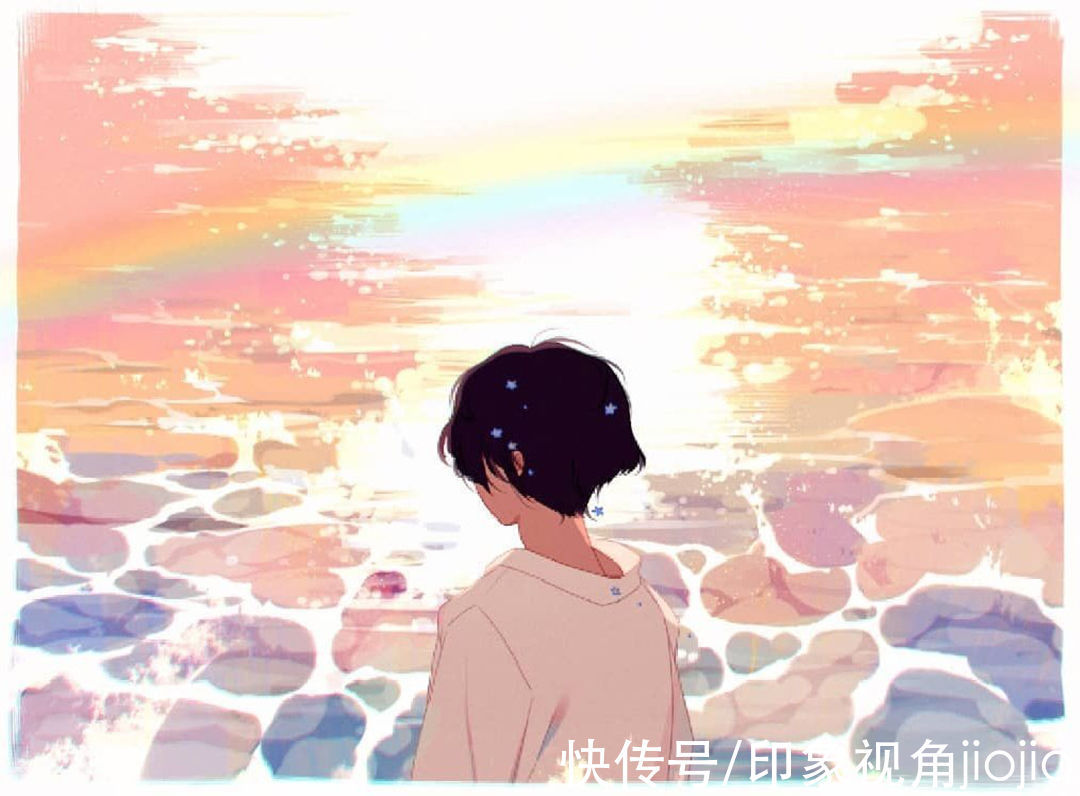 插画@治愈系人物插画作品,色彩中有着独特的朦胧美