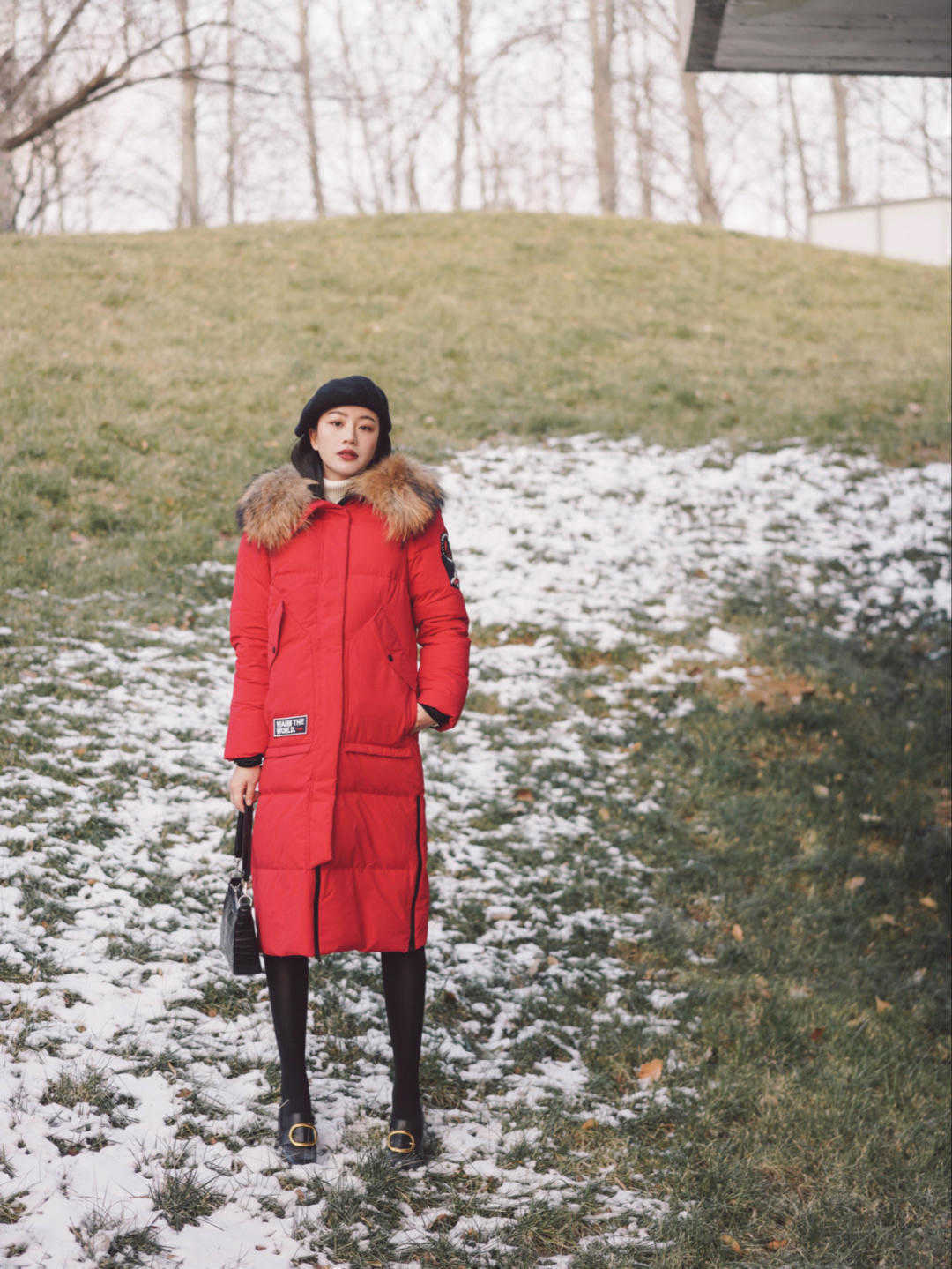 紧身裤|应对降温我有妙招!各种羽绒服穿搭分享,让你美得优雅