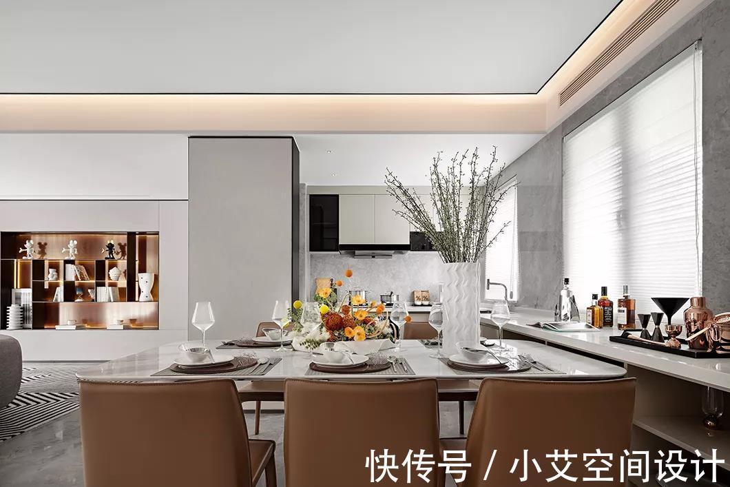 136㎡精装房软装，时尚个性，简约美！