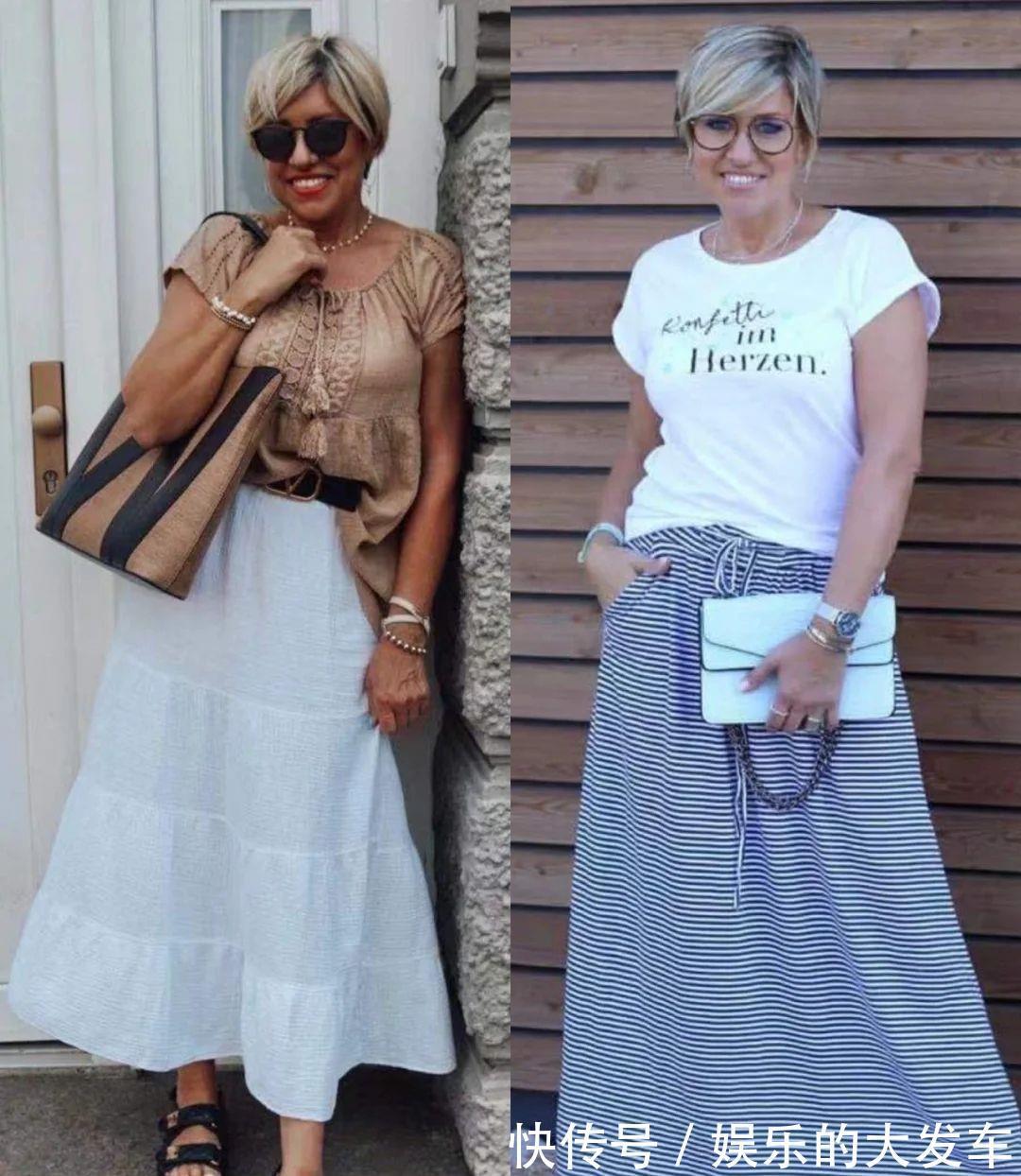 姐姐们|大龄姐姐们别乱穿,学这位国外的大龄时尚博主,每套都优雅又大气