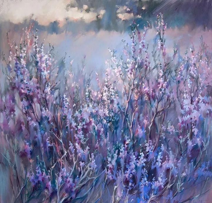 鲜花!太疯狂了!原来用粉笔画画,也可以这么美,简单几招教你,美到邻居羡慕嫉妒