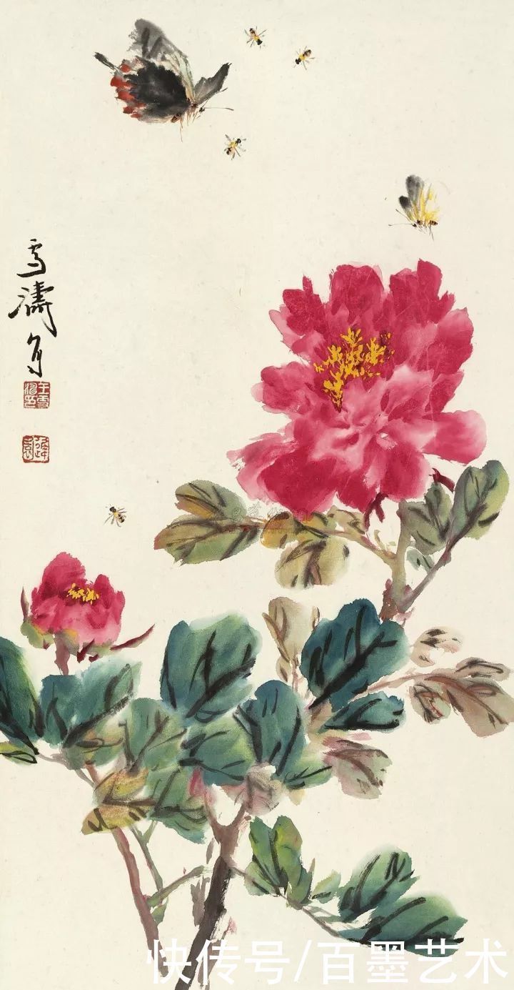 小写意|唯有牡丹真国色！小写意牡丹画150幅，美醉了