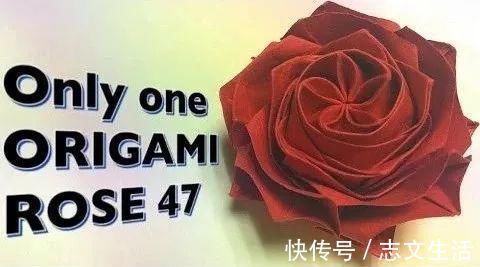 观自在菩萨|一张纸就能折的玫瑰,放几枝在家中,人见人夸!