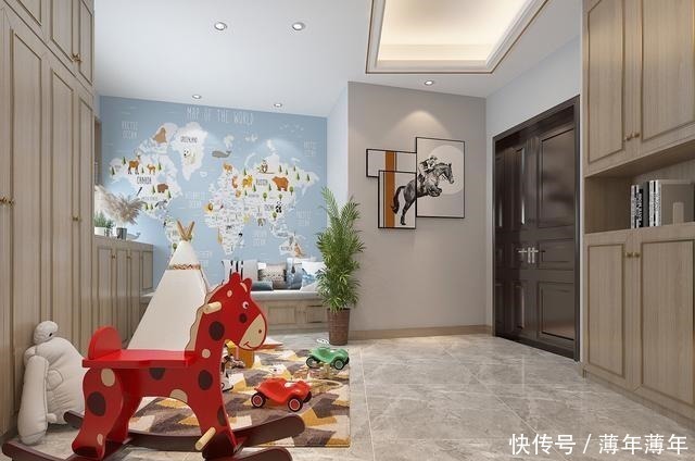 衣帽间|159平米现代风,客厅和餐厅连在一体视野开拓,非常的通透大气!