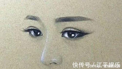 五官|美术生追起星来很疯狂,人像只画了五官,剩下的全靠网友猜