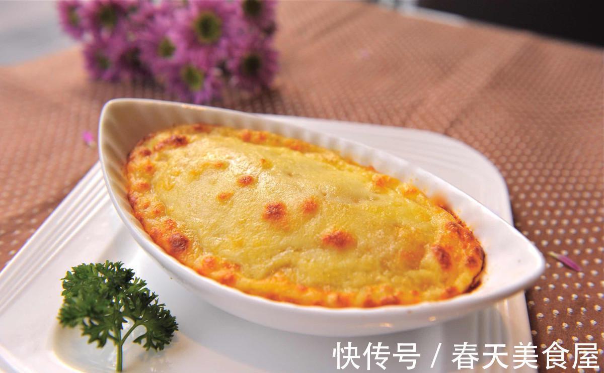 芝士|拉丝美味的奶香芝士焗红薯，口感香甜，是你拒绝不了的美食诱惑