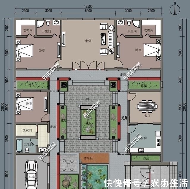多重元素|5个合院,5种风格,哪个设计图更适合农村自建房?