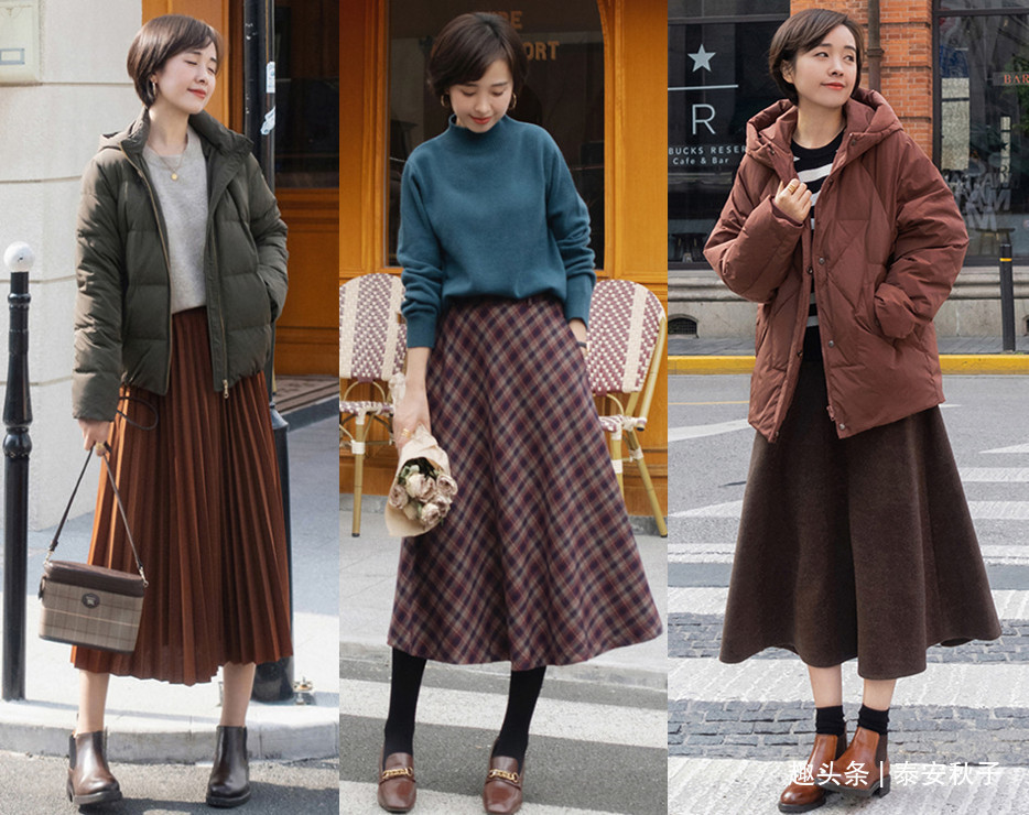 不装嫩不显老气质女人超爱的“毛衣+半身裙”穿搭优雅又漂亮