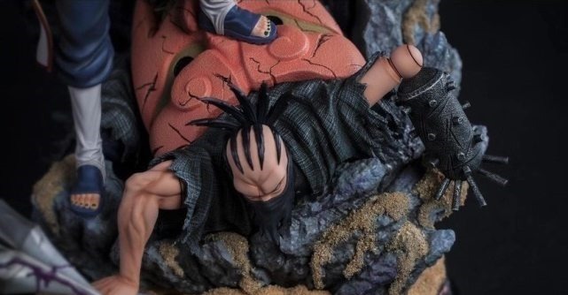 艺术感|火影晓组织的手办,蝎的傀儡突破次元壁,迪达拉手臂伤疤逼真