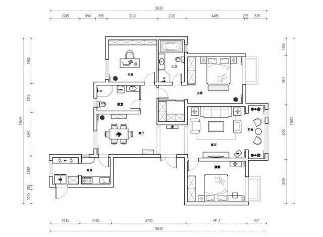 四居室|165平米的四居室,仅仅用了8万元,就完成了装修,如此划算