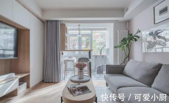 精致|45㎡精致小宅,吧台、书房占C位,轻奢别墅范儿!