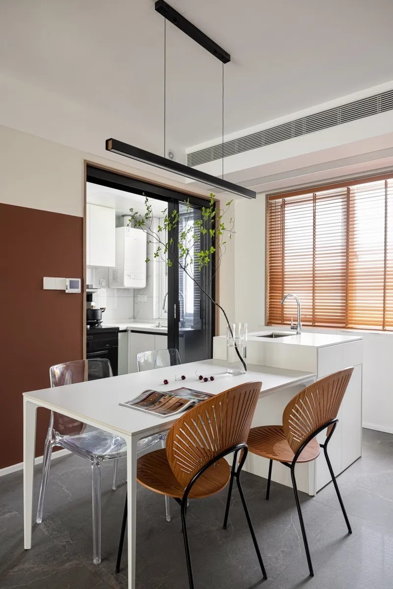 过道|109平自然简约现代风三居,颜值、功能与个性统统满足