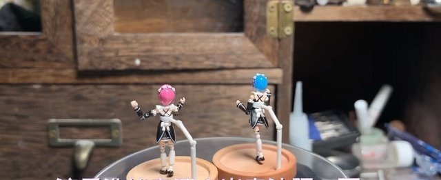 拉姆雷姆|手办界最小手办?用粉笔制成,比指甲盖还小,关节能自由转动!