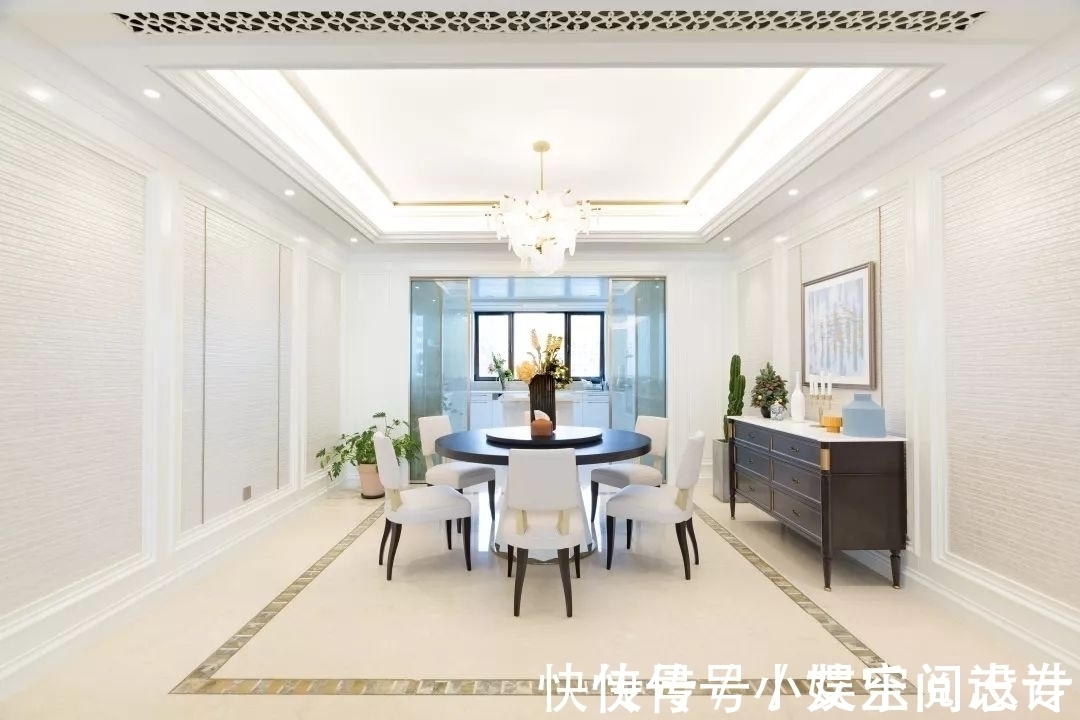 空间|270㎡精装房软装设计,简洁、纯美的温馨轻法式风