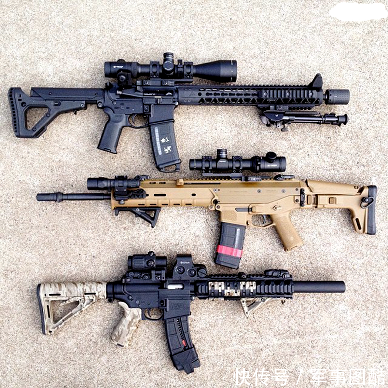 欣赏|轻武器欣赏系列,一组精神的枪械图,喜欢就点进来