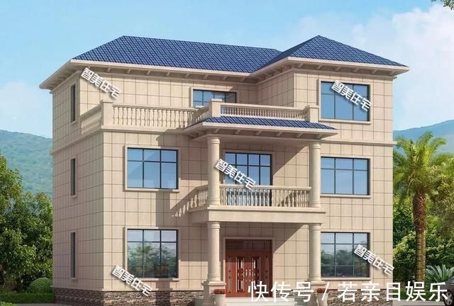 堂屋|面宽14米上下，室内带堂屋的农村别墅，第一栋造型简单施工易