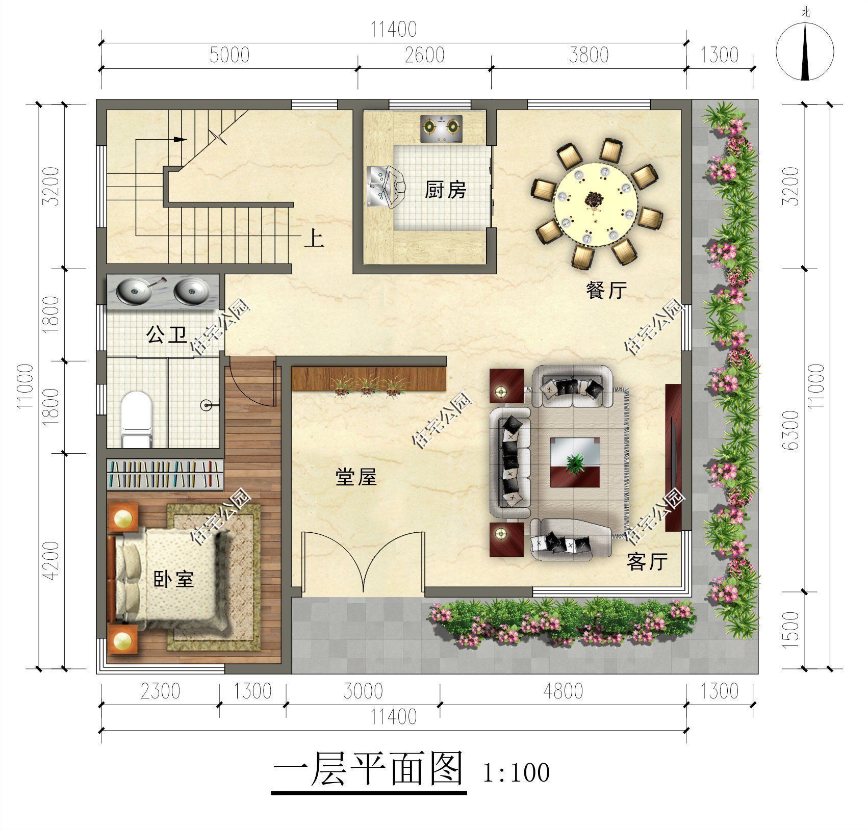 农家生活|11×11米三层现代别墅，方方正正的农村房，人人都爱