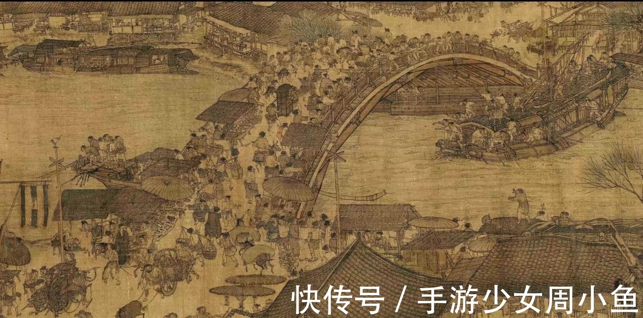 农夫们$清明上河图被放大100倍,你会发现一细节,树下睡觉男子在干啥?