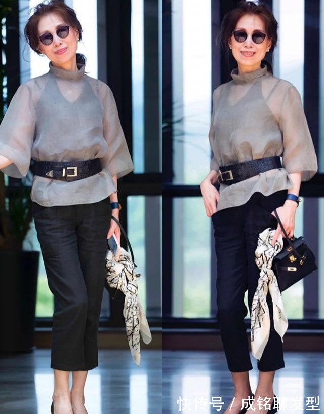 素人|被这位66岁素人博主圈粉,时尚百变的裤装搭配,穿出优雅美得高级