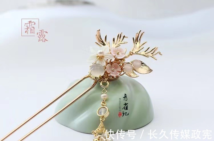 铃兰花|绣幕芙蓉一笑开,两鬓簪花头上戴,汉服搭配怎么能缺少发饰?