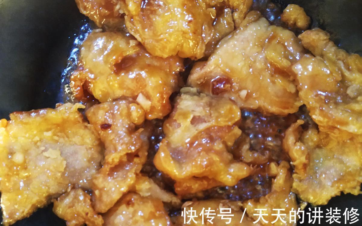 好吃|用对了办法做锅包肉，焦香好吃，酸甜可口