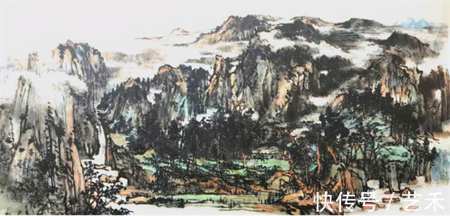 娄师白#古风新韵?意境深远——著名画家张卫军山水画作品赏析