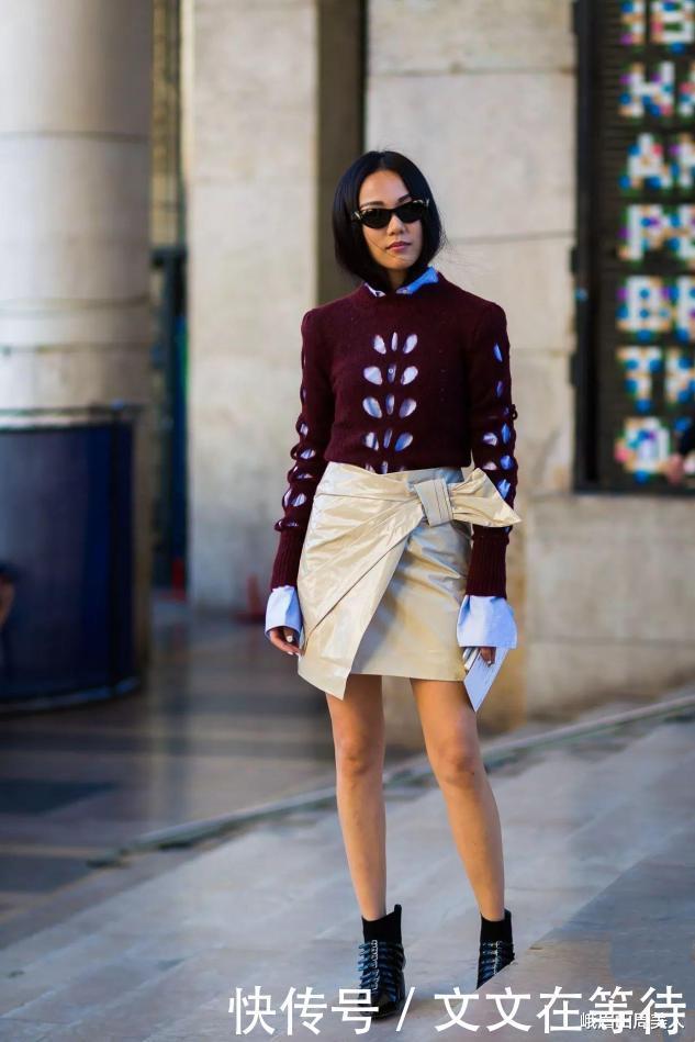 过时|卫衣早过时了,今年流行“奶奶衫+衬衫”一起穿,保暖显瘦又洋气