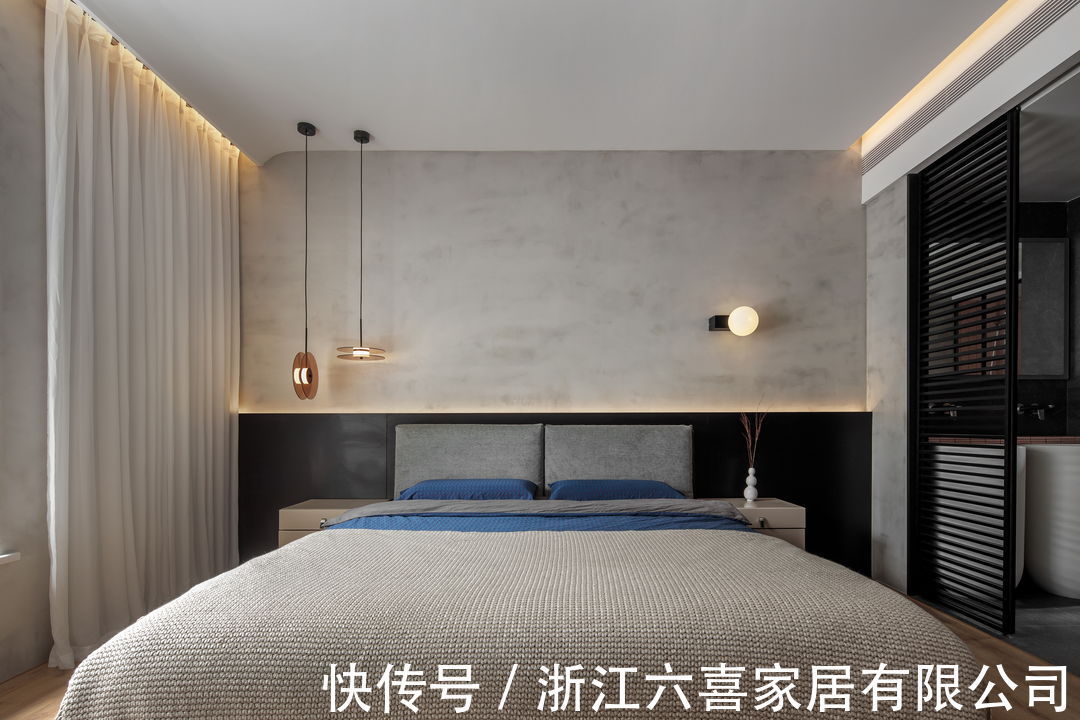 玻璃墙|175㎡三室一厅,用深色调打造开放及多洄游动线空间,真的绝美