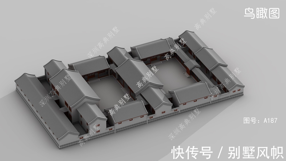 父母|带庭院的中式别墅，外观古色古香，温馨大气。