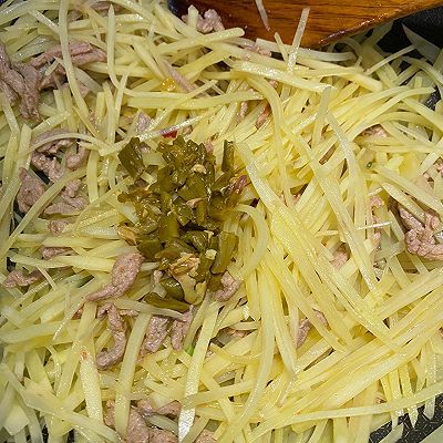 酸豆角|土豆丝炒肉丝