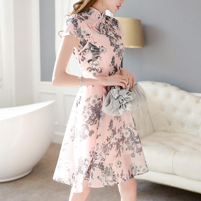 棉麻|东方古韵的改良旗袍裙,轻松秀出玲珑曲线之美,让人着迷