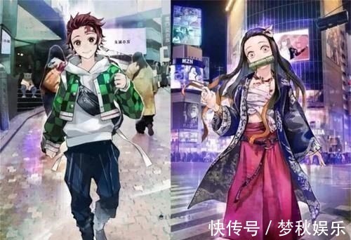 伊之助|素描与彩稿共存,美术达人打造《鬼灭之刃》主题奇妙画作