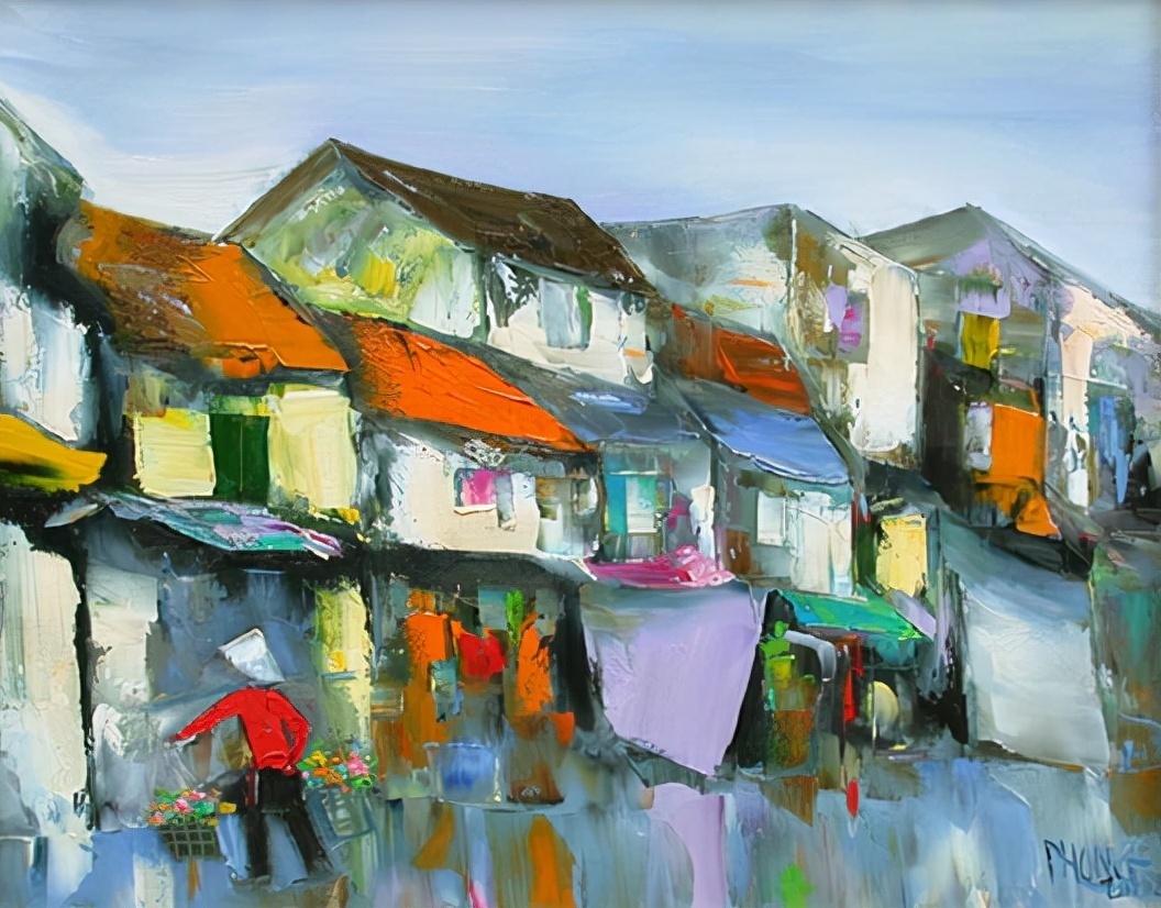 美术学院@越南画家Dao Hai Phong色彩艳丽的绘画作品