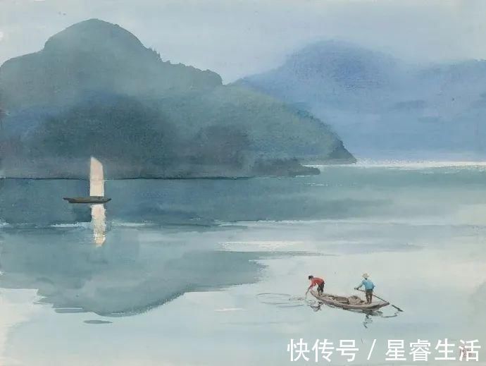 水彩&他被徐悲鸿称为“中国艺术界卓绝天才”,融入水墨意境的水彩,太美好了!