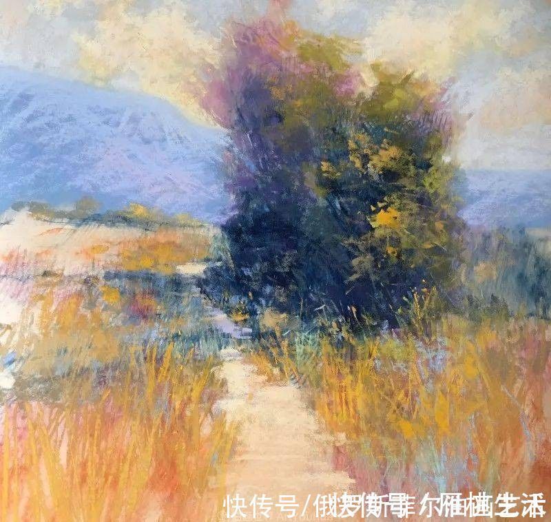 艺术家$美国当代粉彩艺术家贝萨尼·菲尔兹粉彩风景画作品欣赏