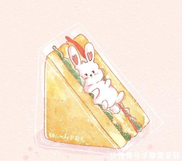 寿司|超级可爱，又治愈的美食插画，有你们喜欢的吗！