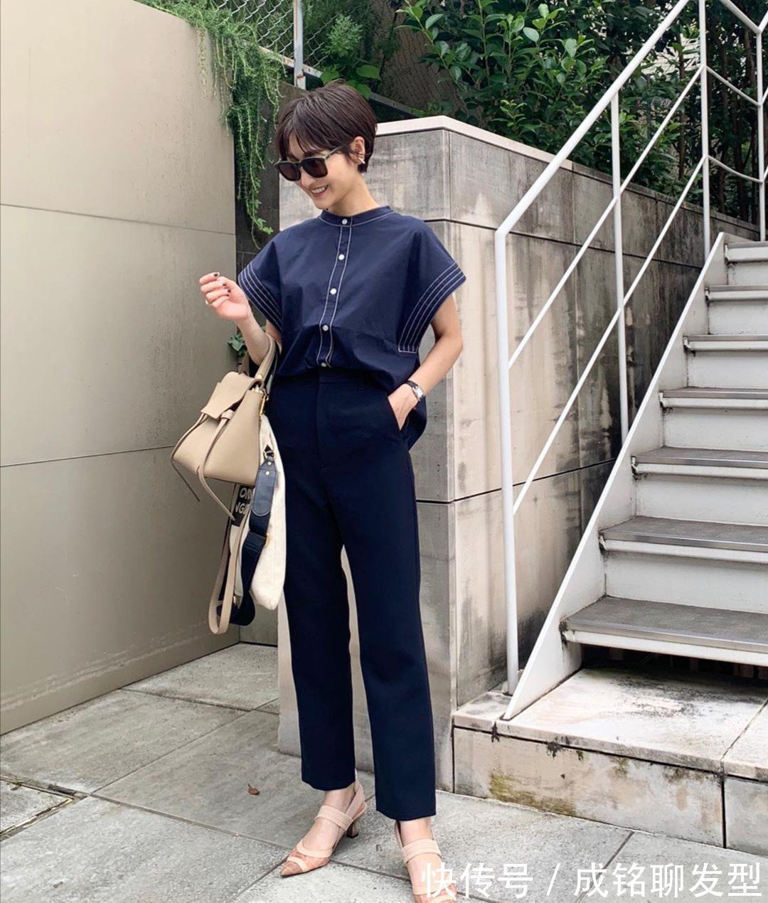 半身裙|这才是四十多岁女性的穿衣典范,简约大气又舒适,时髦减龄又有范