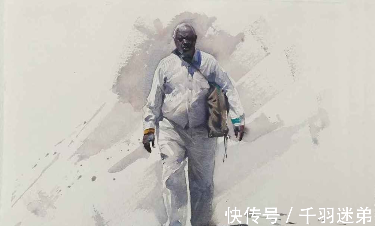人物画!震撼,让人由衷赞叹的水彩技艺——尤德斯五彩斑斓的光色世界