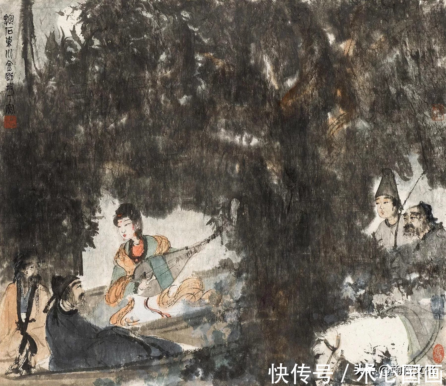 中国画$傅抱石人物画精选