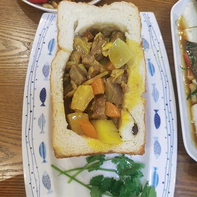 面包盖|泰国咖喱牛肉