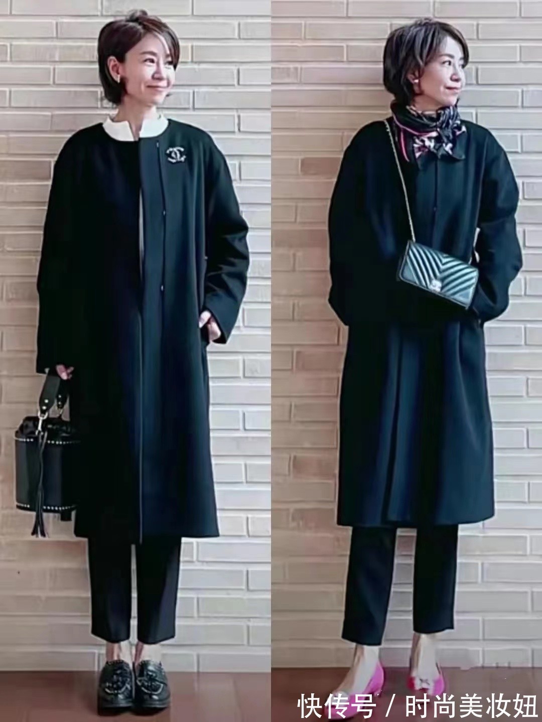 造型|50岁要学日杂博主穿搭,简单的配色显气质,照穿美得优雅大方