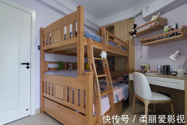 客厅|86㎡挤出三房,还有衣帽间!客厅贴满瓷砖,完工后很大气