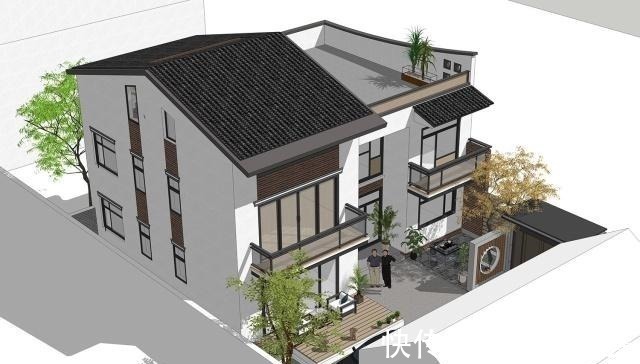 中国传统文化|别墅设计农村新中式别墅，追求高品质生活，打造休闲娱乐空间！