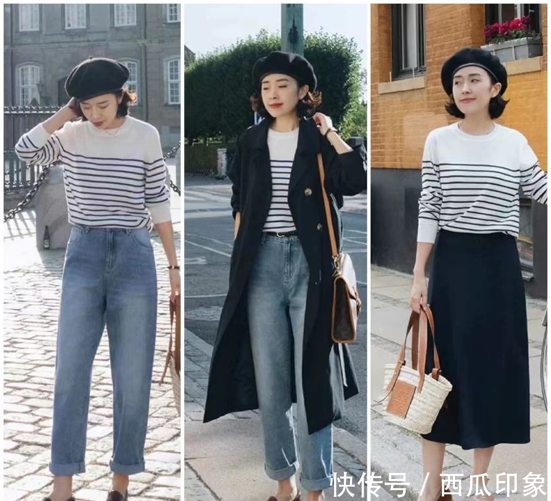 直筒裙 18组针织衫穿搭,属于早春节的美好,温柔女人都爱穿,真挺美